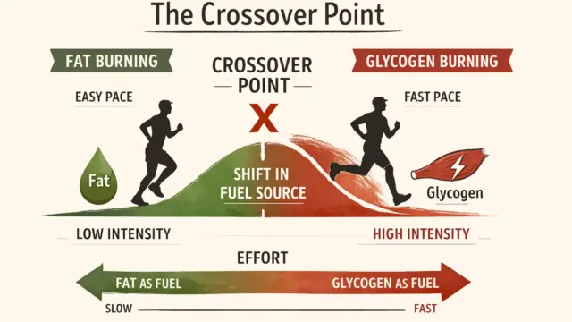 The Crossover Point: When Running Pace Changes Your Fuel Source